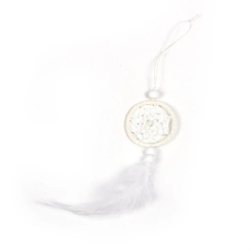 White Dreamcatcher Wind Chimes Indian Pendant Dream Catcher Hanging Decor