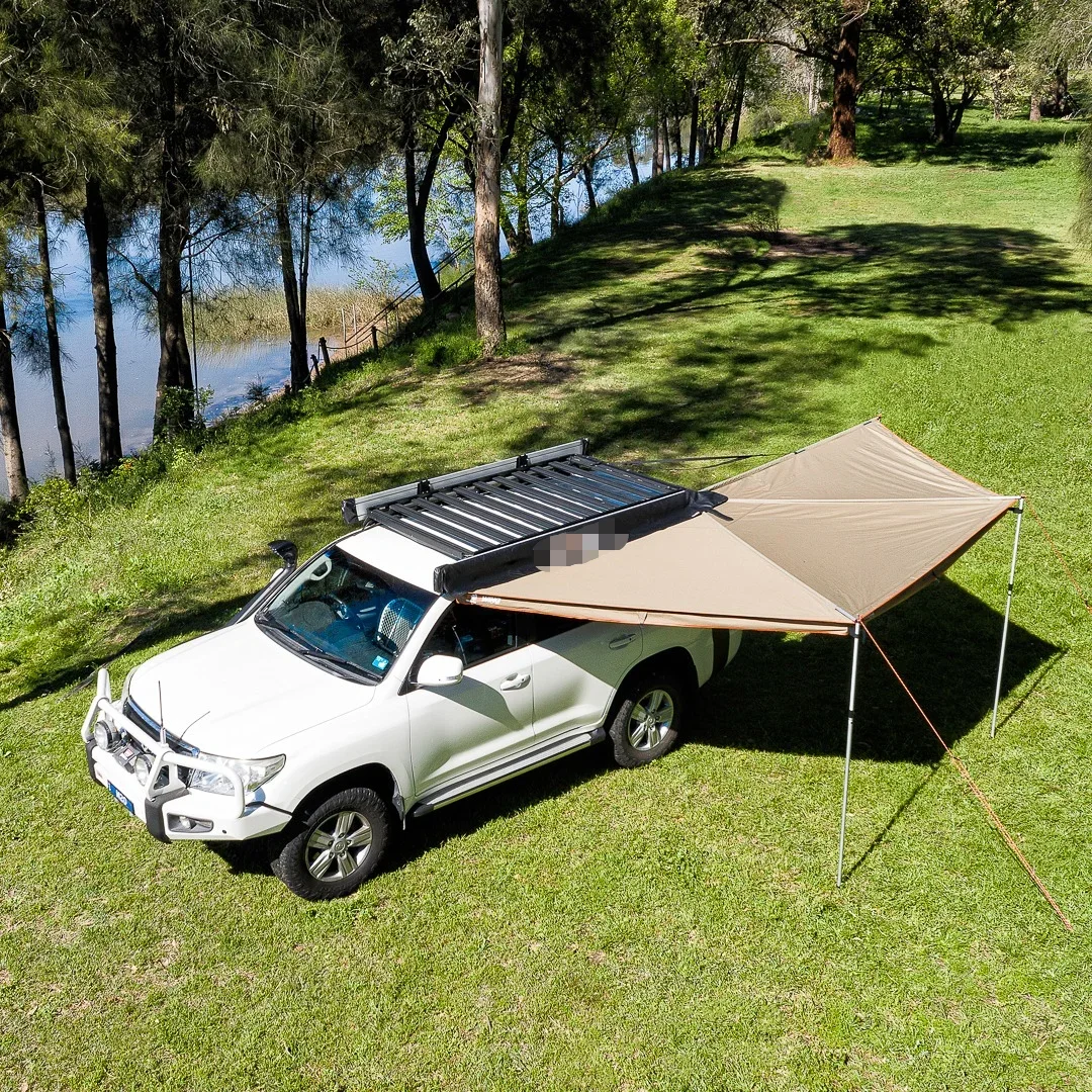 Folding 180 Degree Awning Retractable Awning 4WD Outdoor Shelter Tent Camping 180 car side Awning for Travel