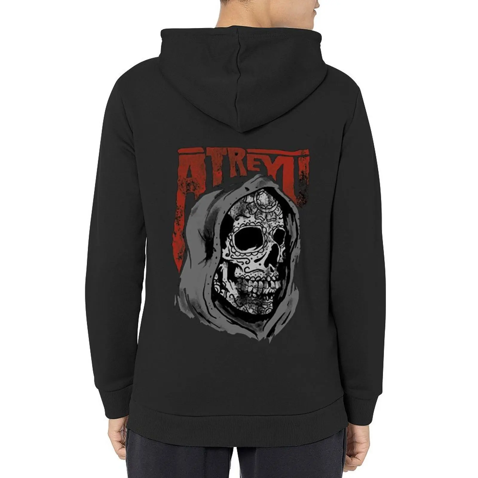 ATREYU SKULL هوديي ملابس رجالية سترة شتوية ملابس رجالية ملابس رجالية هوديي جرافيك