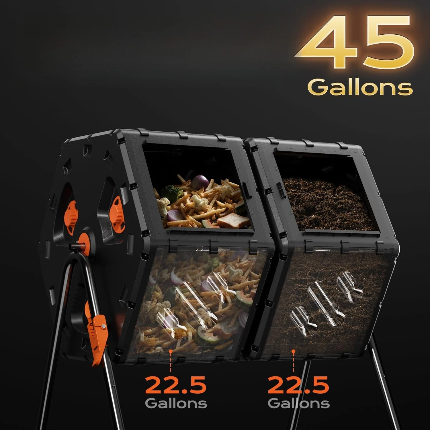 Grand bac à compost rotatif à - Compost Bin avis et prix