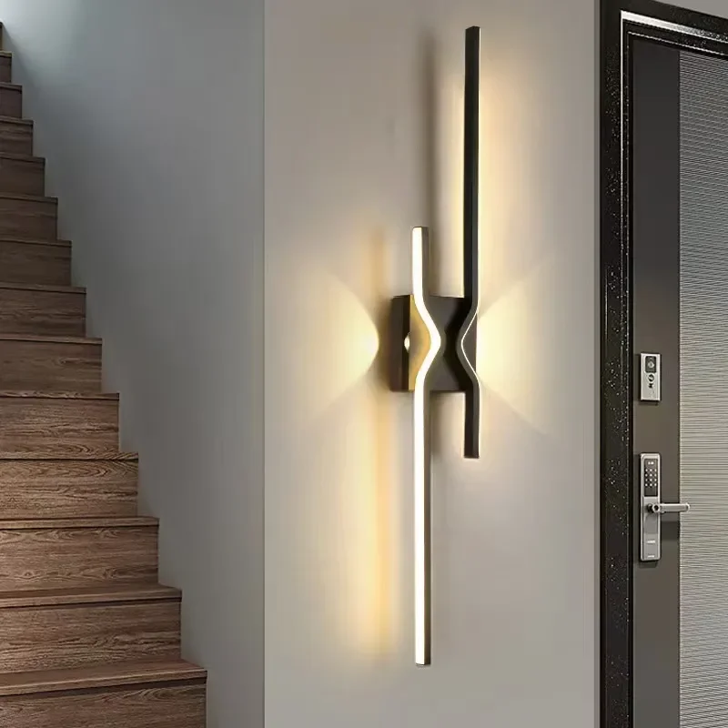 for Wave Wall Lamp Entry Aisle Hotel Background Wall Entrance Cloakroom Ambient Light Cross Border Simple Creative Interior