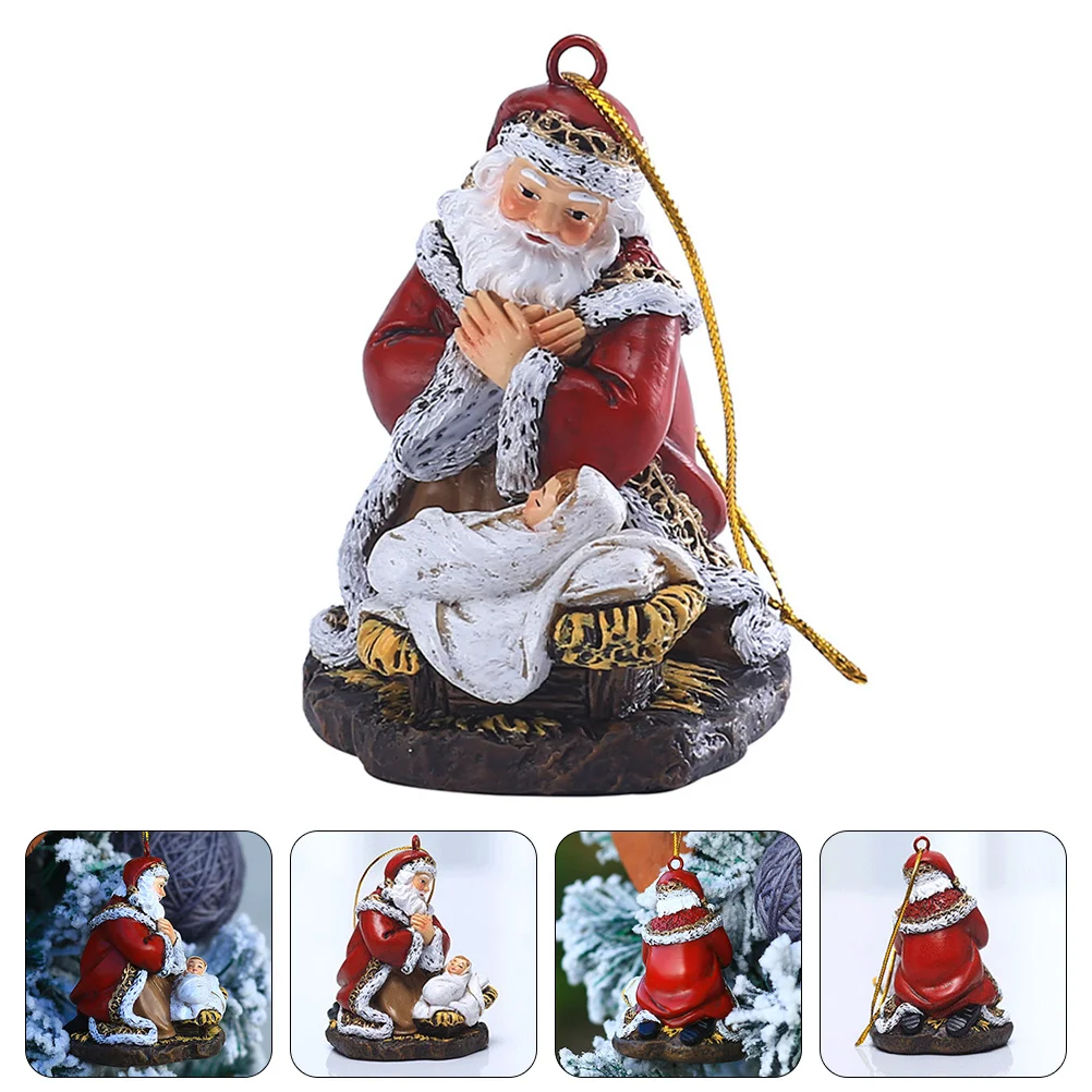 

Santa Pendant Xmas Style Ornament Claus Christmas Hanging Decor Home Decoration Scene Prop