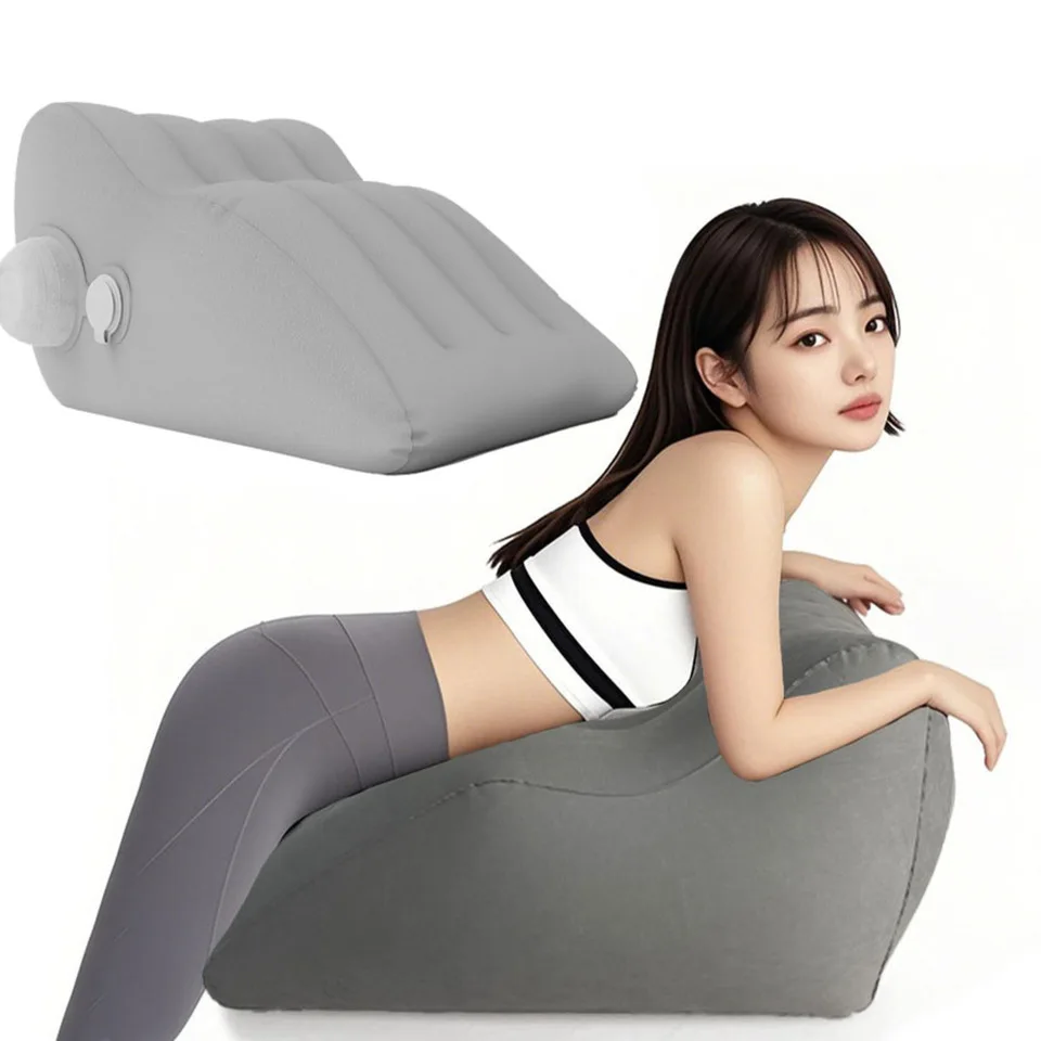 

Adjustable Triangle Folding Pillow Bed Lying Pad Prone Sleeping Wedge Cushion Headrest PVC Air Sofa Yoga Travel Furniture