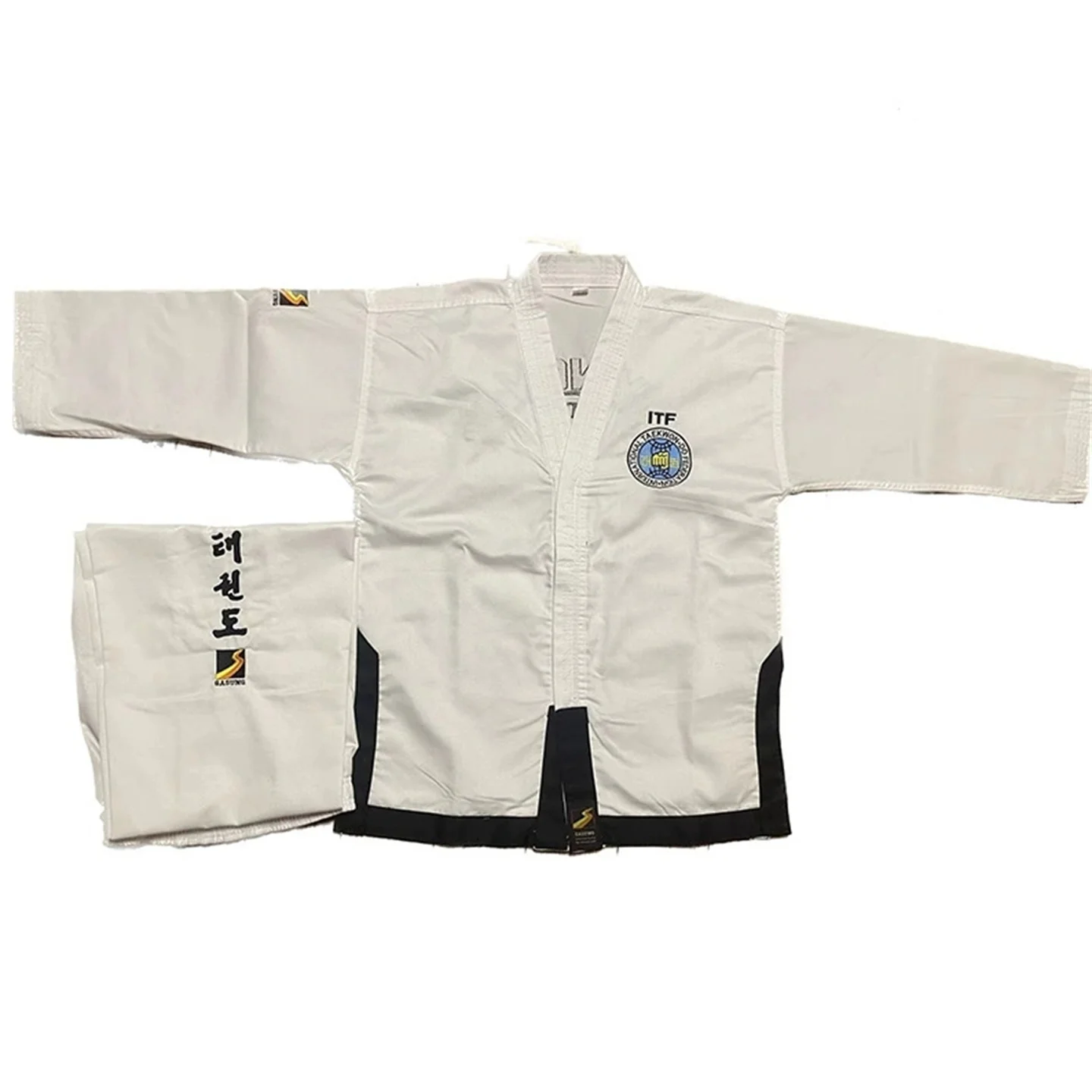 Embroidery Dobok Taekwondo Uniform Adult And Kids Professional Teacher Shirt & Pants Master Training Suit