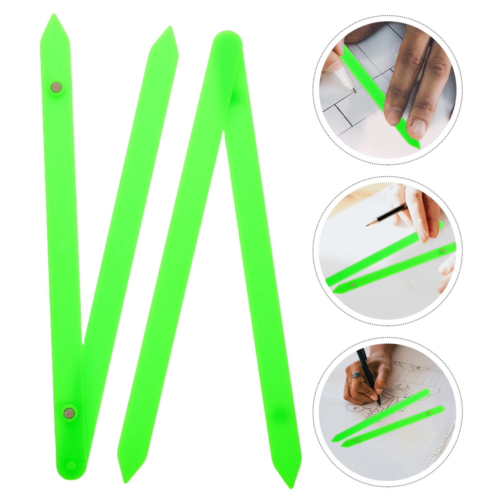 Magnetische hoekdemonstratie Berekening Speelgoed Leermiddelen Groene geometrische strips