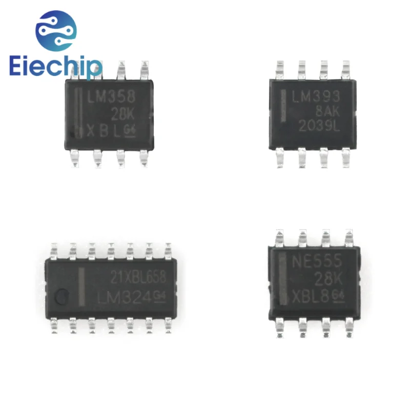 20PCS LM358 LM358N SMD 계측 버퍼 연산 증폭기 LM386N NE555 DIP8 LM358D LM393D SOP8 LM324N DIP14 LM324D SOP14