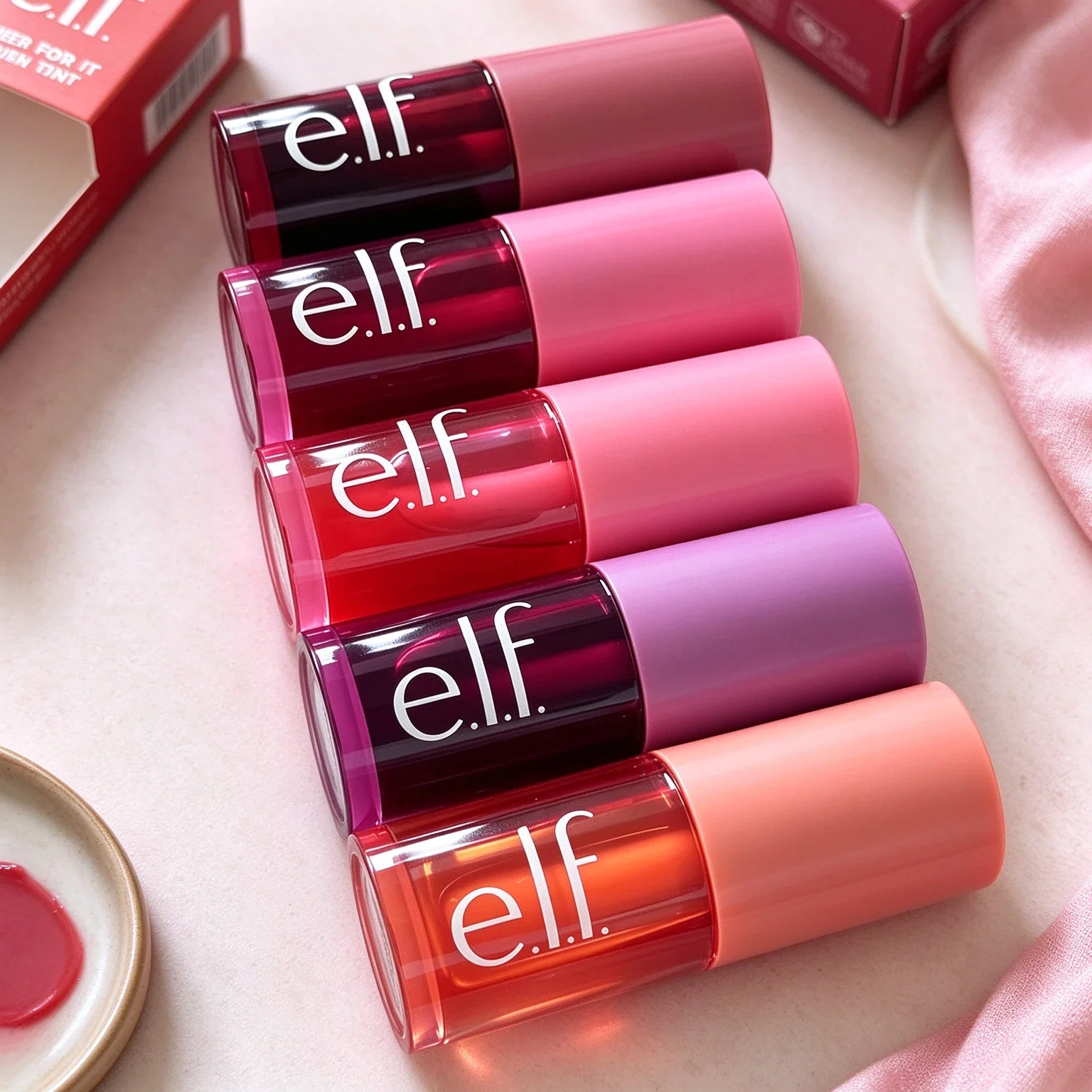 Elf Beauty Makeup Latest Style Fruit Lip Gloss&Lip Cheek Dual Purpose Liquid Powder Blusher Lasting Easy To Colors Cosmetics