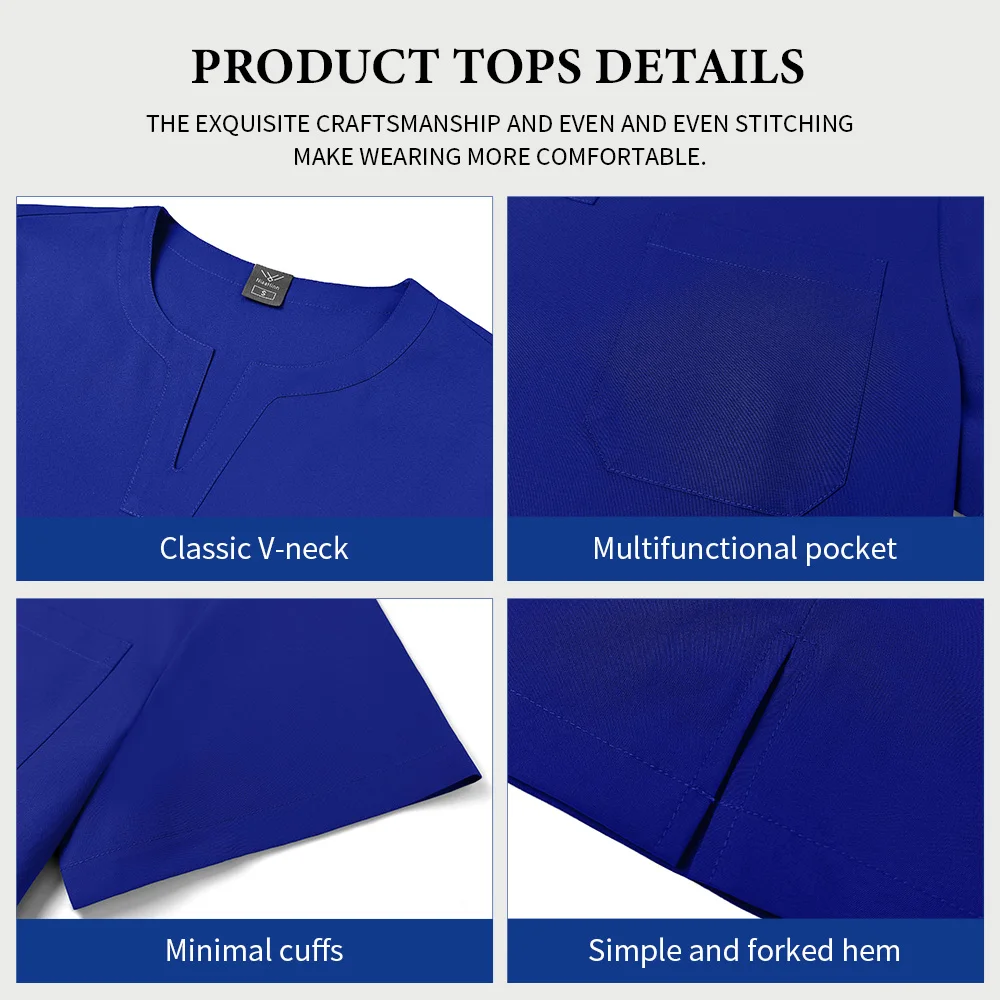 Niaahinn Spa Uniform Odzież robocza dla personelu medycznego, pielęgniarek, wielokolorowa odzież robocza dla aptekarzy, odzież robocza dla lekarzy weterynarii, uniformy medyczne dla kobiet