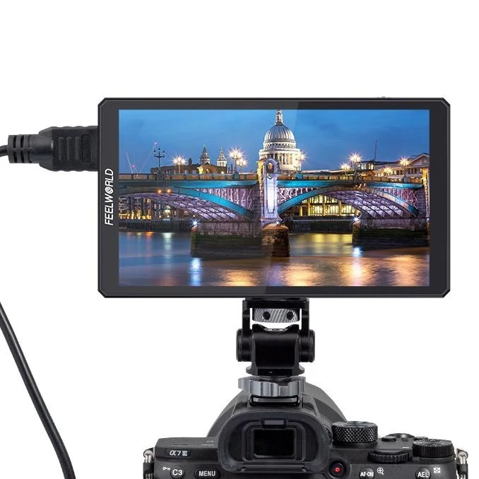 

CUT6S 6-inch Touch Screen Monitor 450nits Recorder FHD IPS 4K HDM 3G-SDI 3D LUT On Camera Monitor