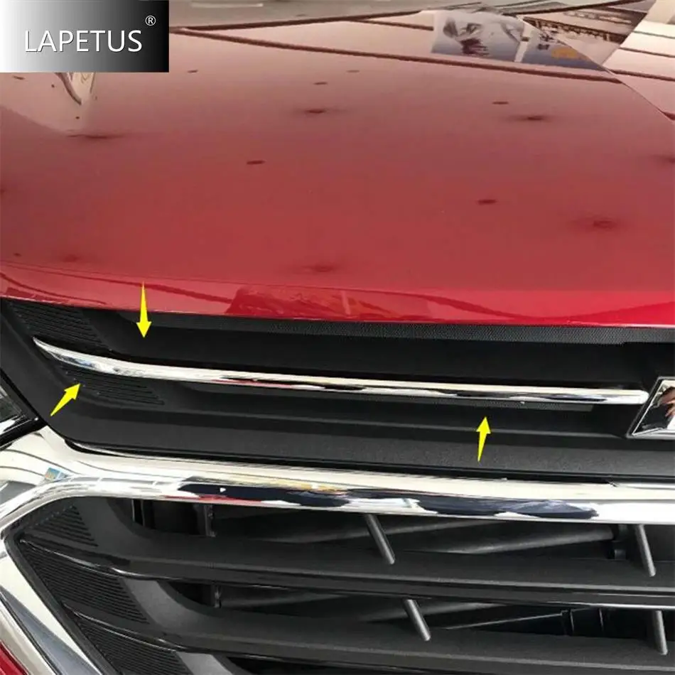 

Chrome Front Head Middle Grille Grill Lid Strip Decor Molding Panel Cover Trim For Chevrolet Equinox 2017 - 2023 Car Accessories