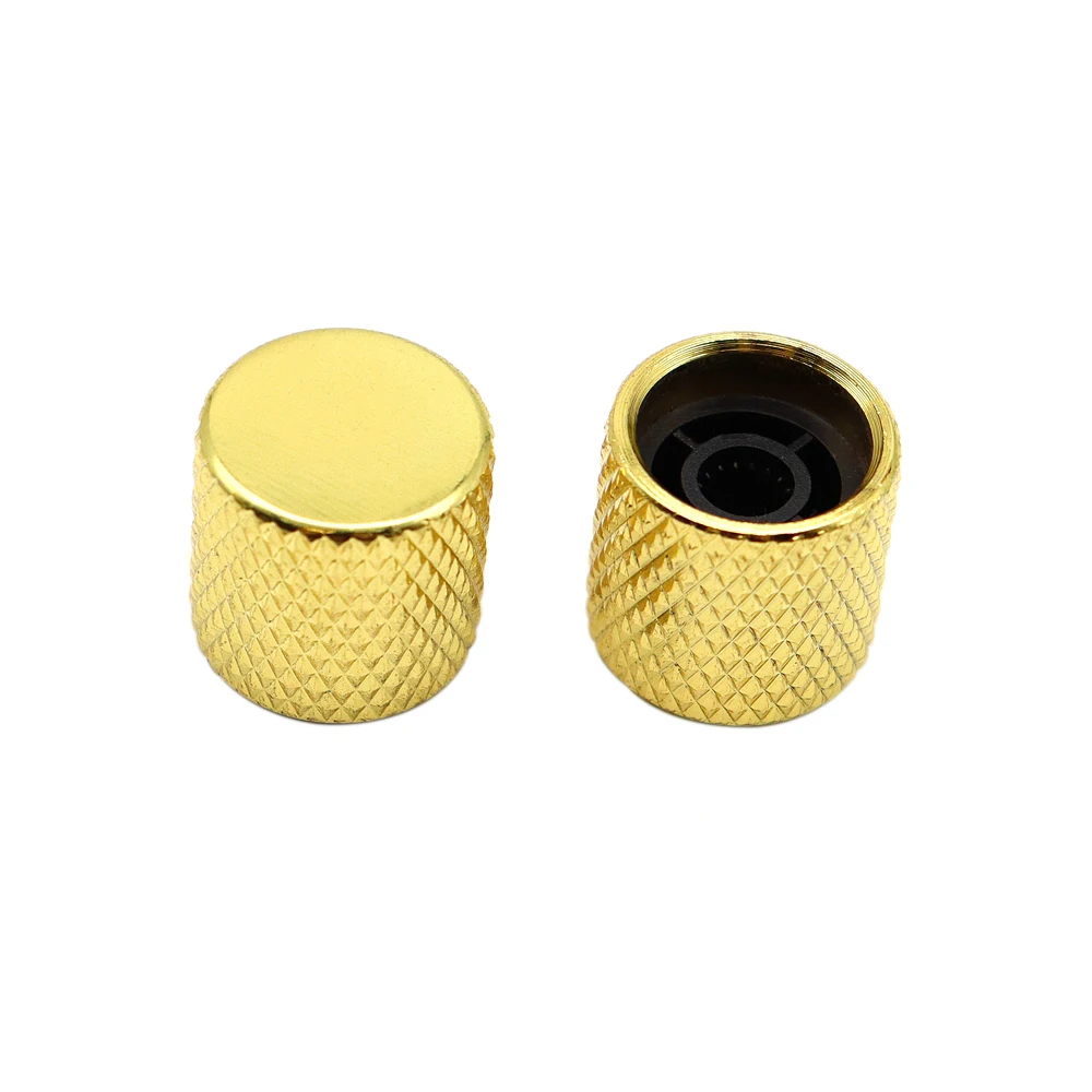3 stücke/4 stücke Gitarre Knöpfe Metall 6mm Flache Top Ton Gitarre Volume Tone Knöpfe Topf Control knöpfe Für Elektrische Gitarre Bass – Detail 7
