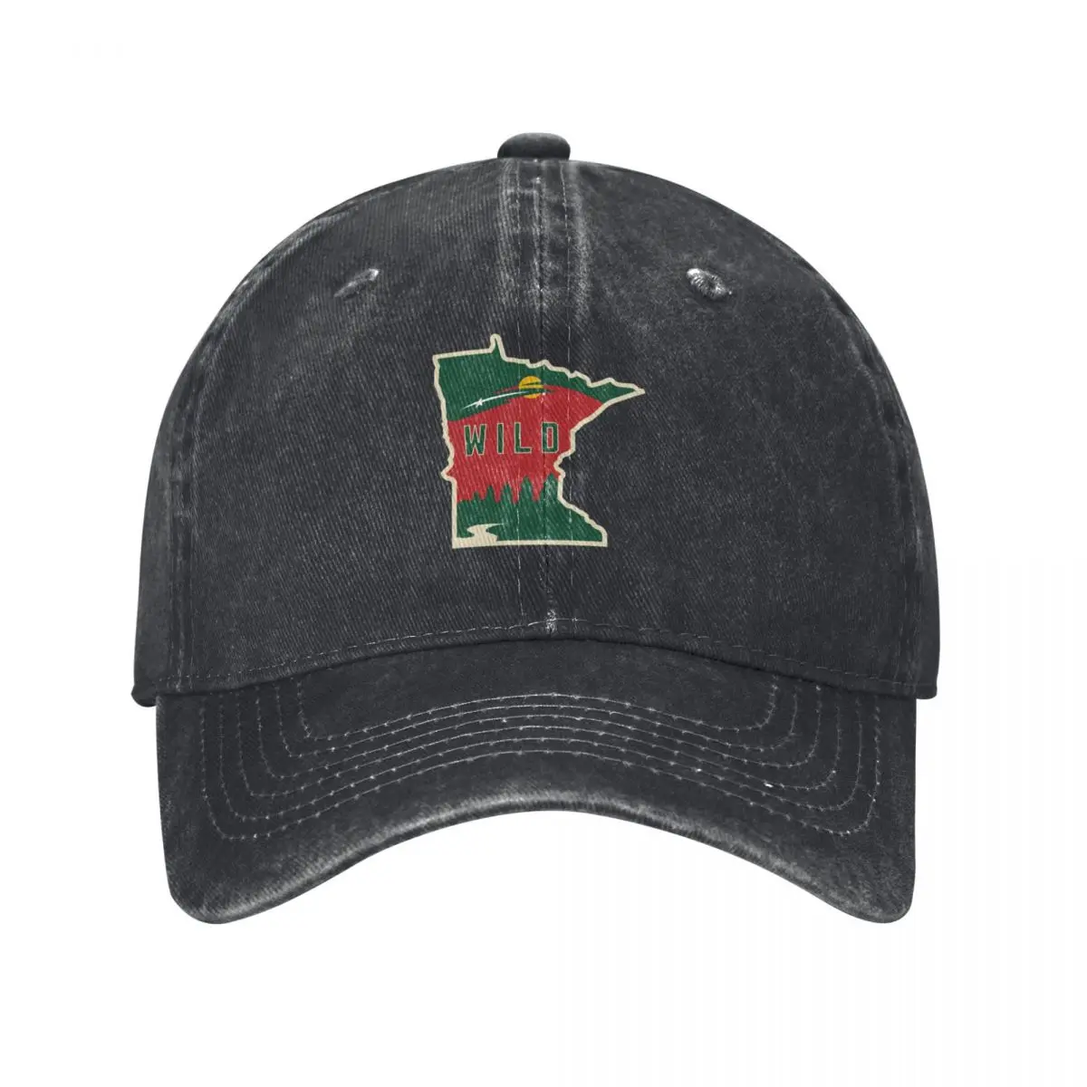 MN Wild Outline Baseball Cap hard hat Luxury Man Hat tea Hat Golf Cap Boy Women's