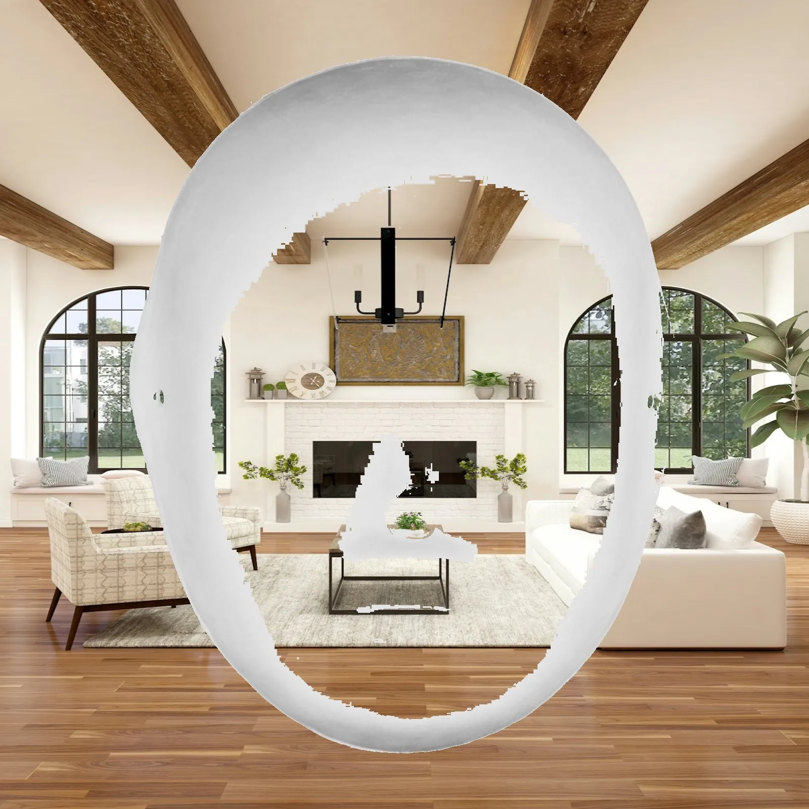 DIY Art Face Cover Blank White Mask for Painting with Elastic Band for Party and School Activity