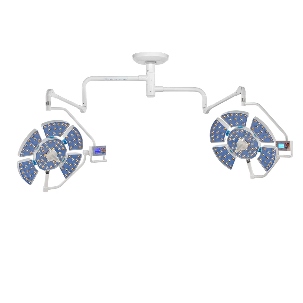 Ceiling Led Surgical Light Double Heads Shadowless Operating Lamp Led Surgical Light With O Led Bulb