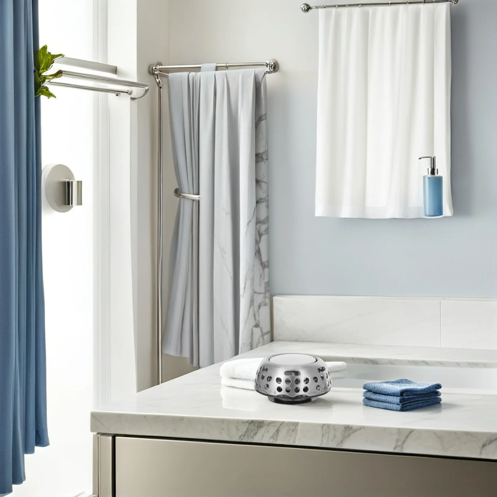 

Magnetic Pop-Up Bathtub Drain Filter Hair Catcher Tub Stopper Plug Anti-Clogging Shower Drain Strainer Tub Filter for Bathtub