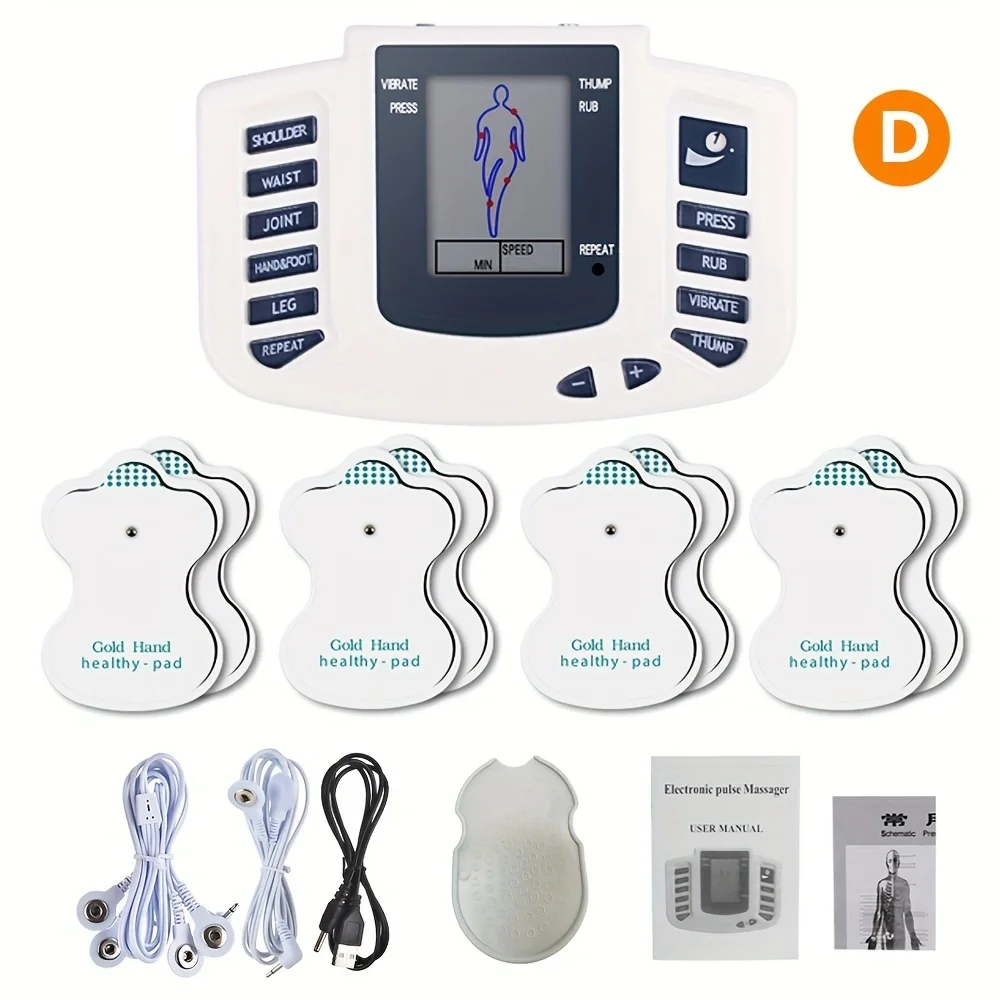 Full Body Tientallen Spier Elektrostimulator EMS Acupunctuur Therapie Massage Relax Digitale Meridiaan Fysiotherapie Apparaat Volledige Set