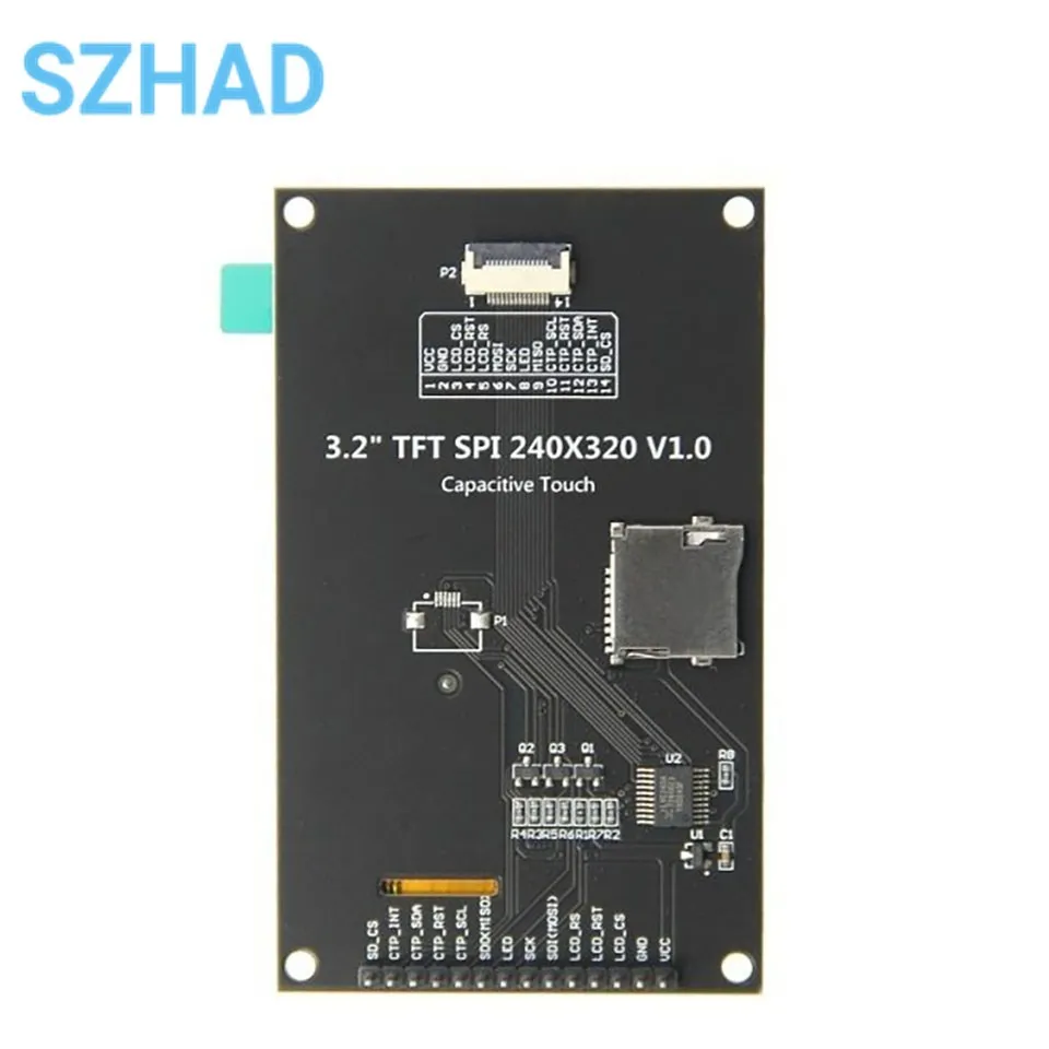 Imagem -06 - Spi Serial Tft Lcd Tela com Painel de Toque Driver ic Ili9341v 3.2 320x240