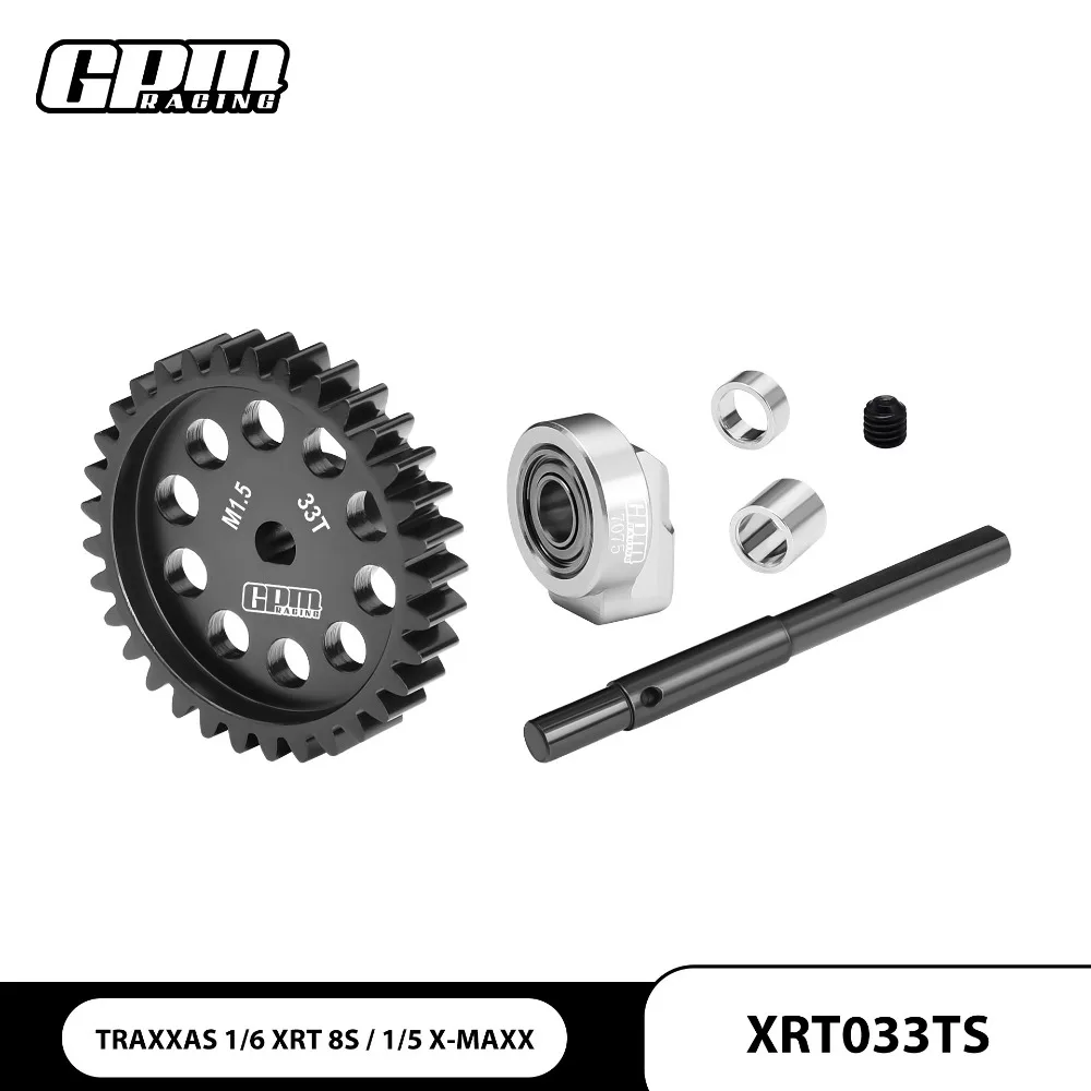 

Шестерня прямозубая GPM из углеродистой стали 40Cr M1.5, 33T/35T для TRAXXAS 1/5 X-MAXX 6S 8S 1/6 XRT