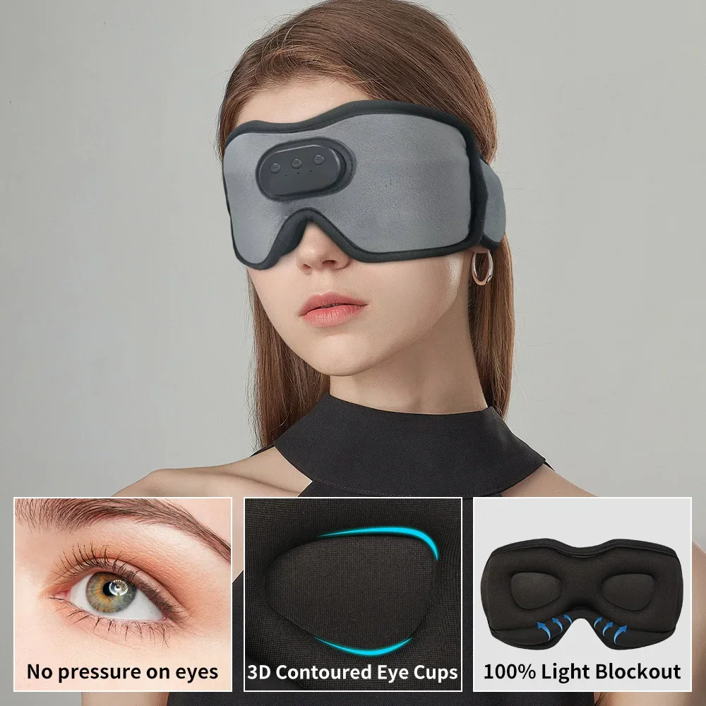Premium Bluetooth Sleep Eye Mask Headphone - Blending 3D Sleep Headphone Innovation for Sound Sleep Bluetooth Eye Mask
