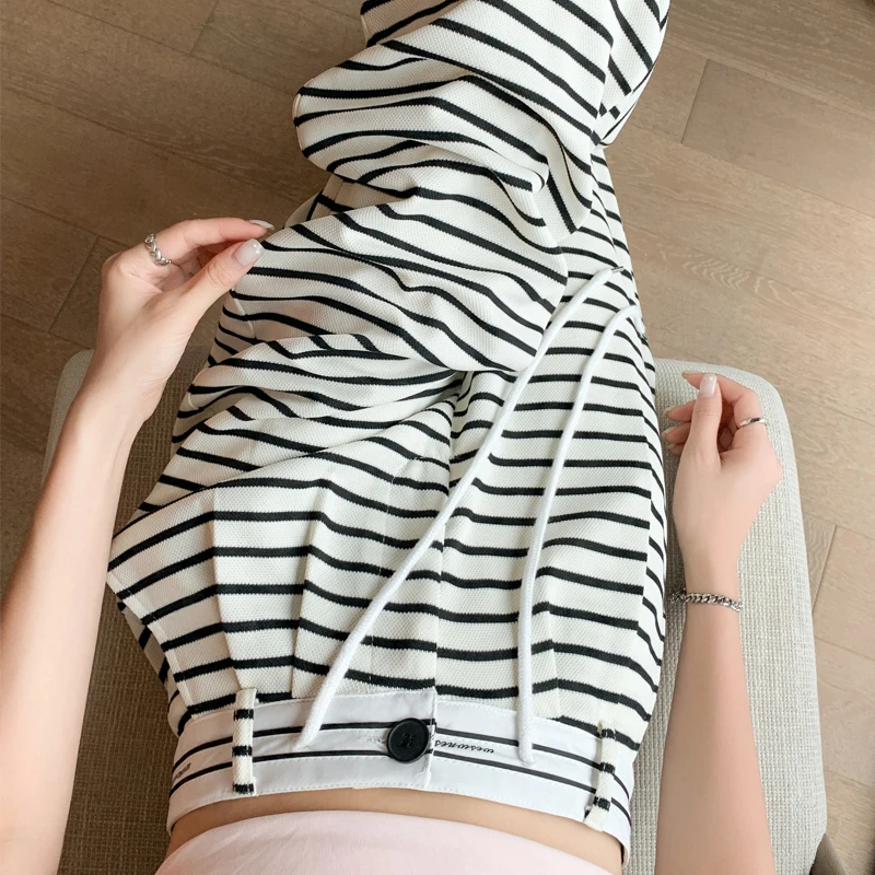 

Striped Pants for Women 2023 New High Waisted Drawstring Baggy Wide Leg Pants Chic Casual Full Length Pants