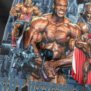 Crazy Ronnie Coleman das King Light Baby T -Shirt für Männer reines Baumwollt -Shirt 10 Hauptverkaufslampião Coleman - №5