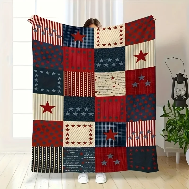 

Comfortable Creative Printed Flannel Blanket - Lightweight, Soft, Warm, Suitable for Sofa, Bed, Travel, Holiday Gift, Camping