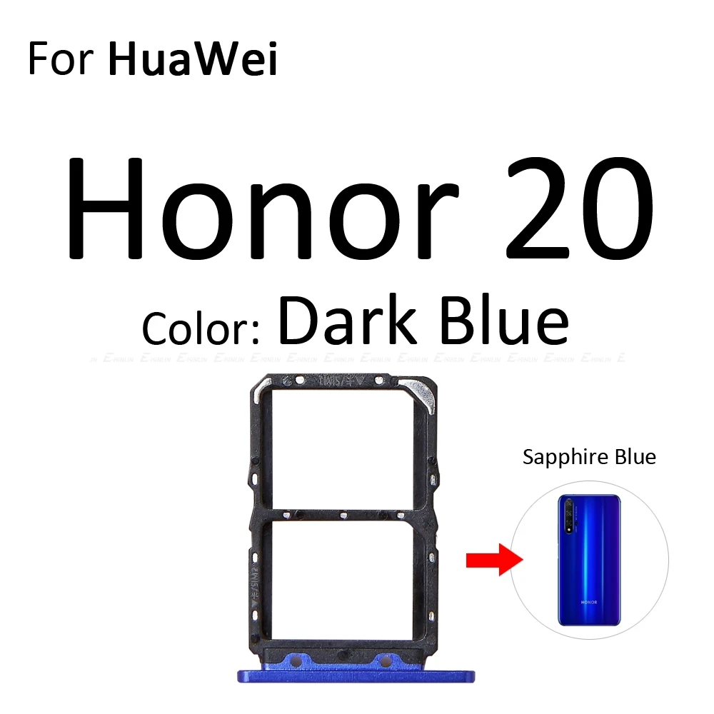 Sim Card Socket Slot Tray Reader Holder Connector Micro SD Adapter Container For HuaWei Honor View 20 Pro Lite 20i