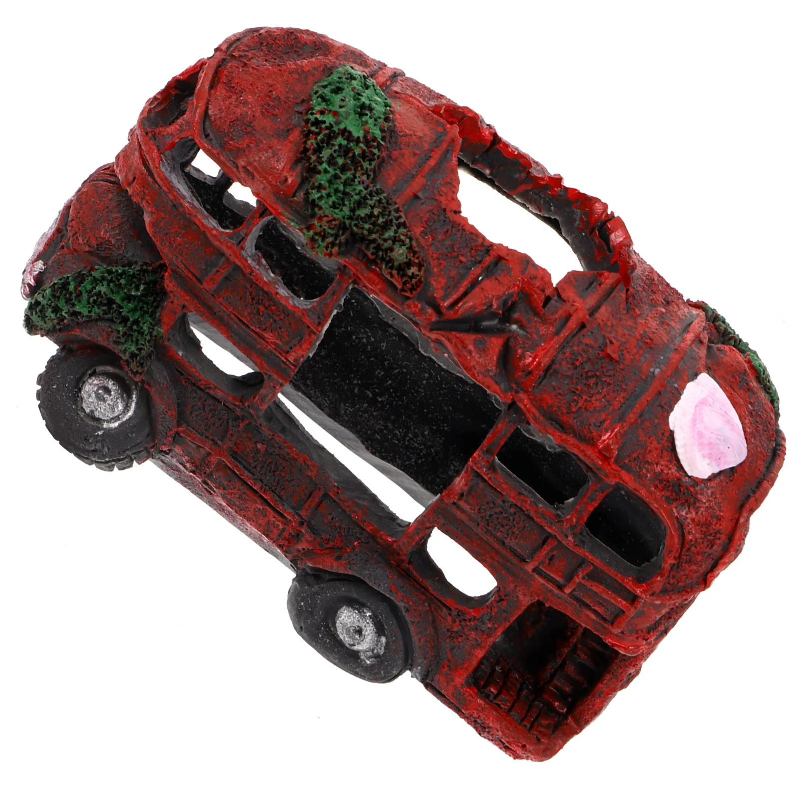 

Aquarium Resin Craft Car Ornament Vintage Bus Fish Tank Ornament Aquarium Hiding Shelter Fish Cave Turtle Tank Decor