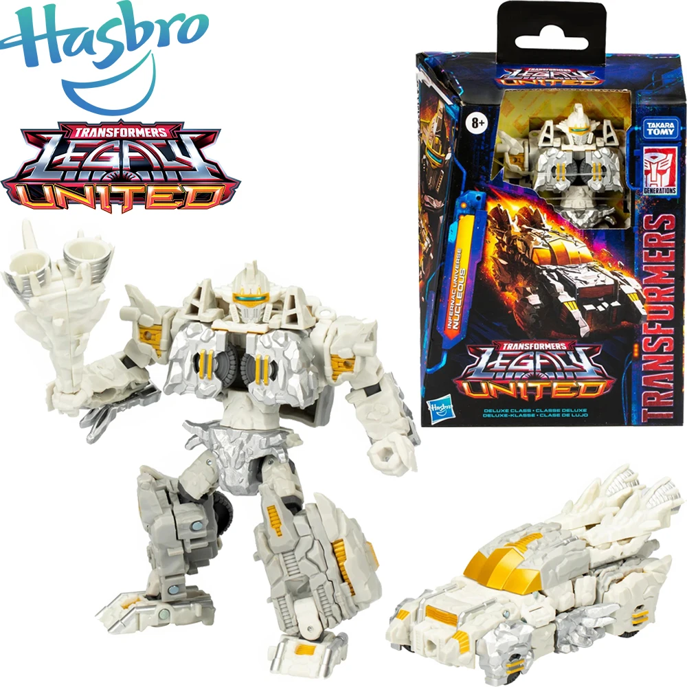 In Stock Original Hasbro Transformers Generation Legacy United Deluxe Class Infernac Universe Nucleous Action Robot Figures Toys