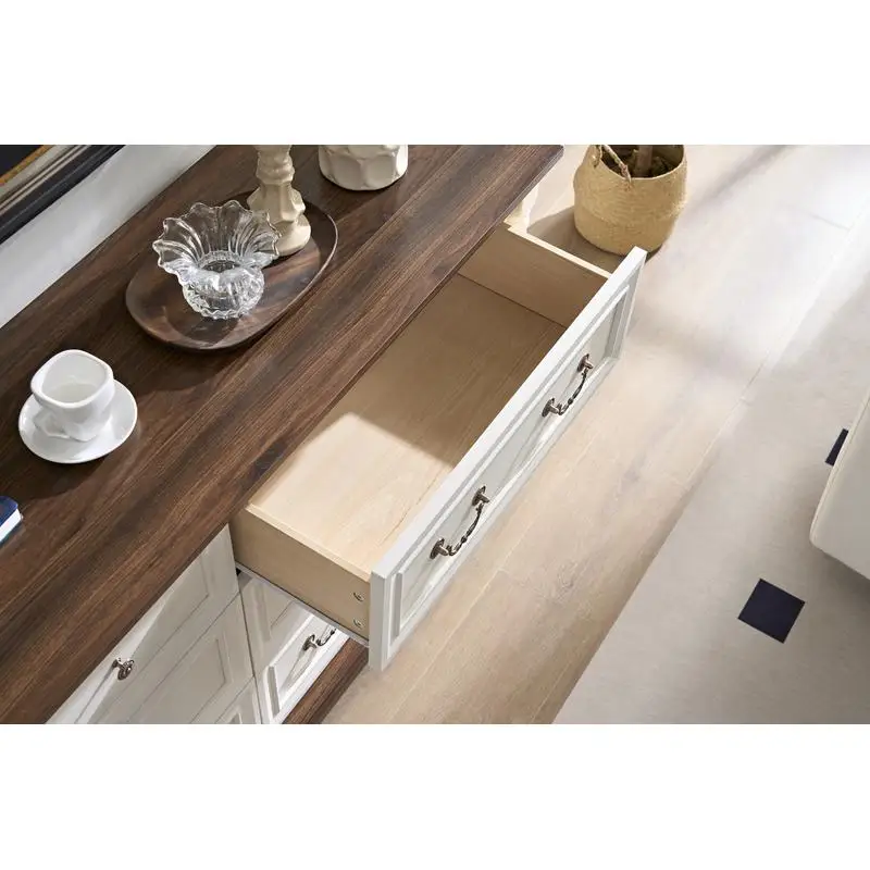 ตู้ลิ้นชัก 6 ชั้นสไตล์เรียบง่าย, ตู้เก็บของไม้สำหรับห้องนอนและห้องนั่งเล่น, ดีไซน์แข็งแรงทนทาน, บ้านที่มีสไตล์