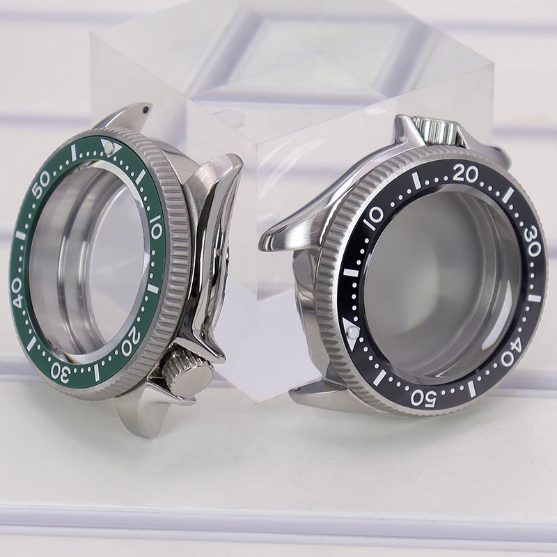 38-mm-Uhrengehäuse mit Saphirglas, schwarzer/blauer Keramiklünette für Seiko NH35 NH36 NH34 NH38 4R36 Uhrwerk, 28,5 mm-29 mm Zifferblatt-Modifikation SKX – Detail 5