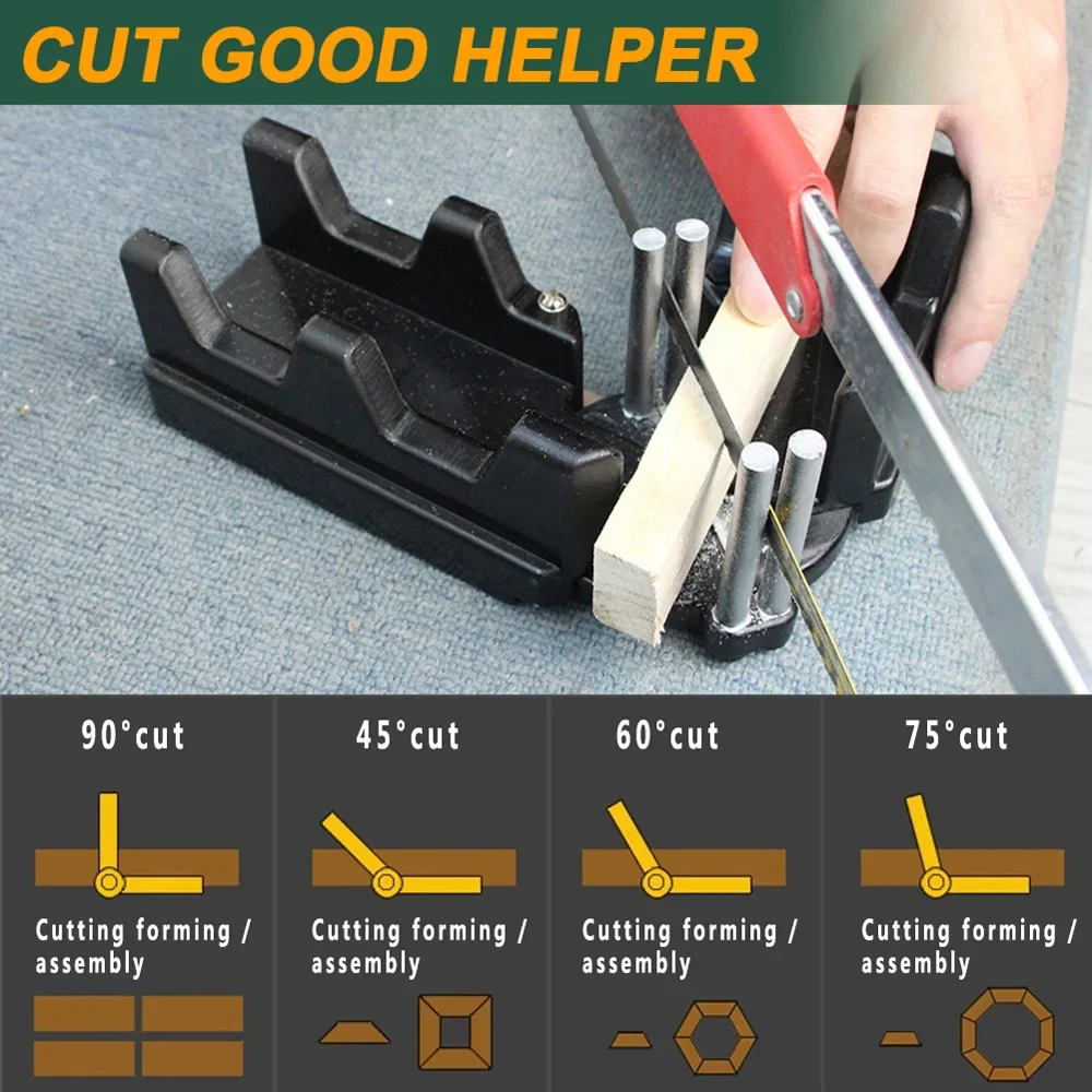 

Mitre Measuring Cutting Tool 2-in-1 Corner Clamp 85 To 180 Degree Angle Clamp Protractor Wood Working Tools Dropshipping