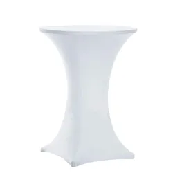 1PC Stretch Round Tablecloth Cocktail Table Cover Spandex Table Cloth Bar Hotel Party Wedding Elastic Table Cloth Decoration