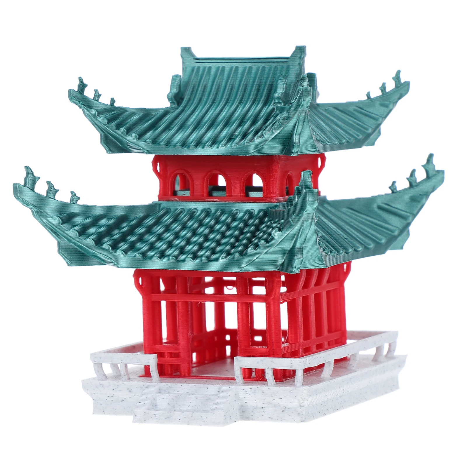 

Exquisite Micro Landscape Ornament Chinese Building Miniature Pavilion Sculpture For Aquarium Tabletop Decor Vintage Mini
