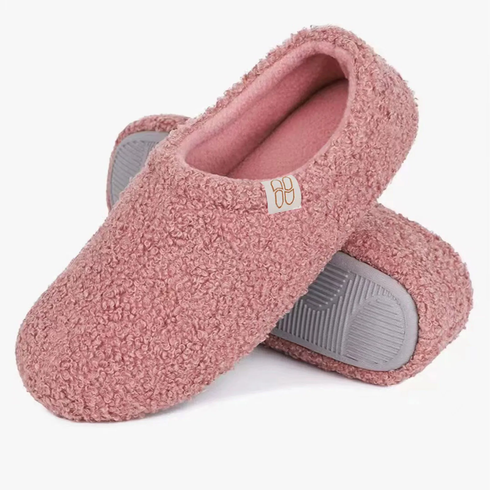 Women's Home Slippers Warm Fuzzy Memory Foam Shoes For Indoor Outdoor Winter Furry Soft Non-Slip Casual Orthopedic Slippers