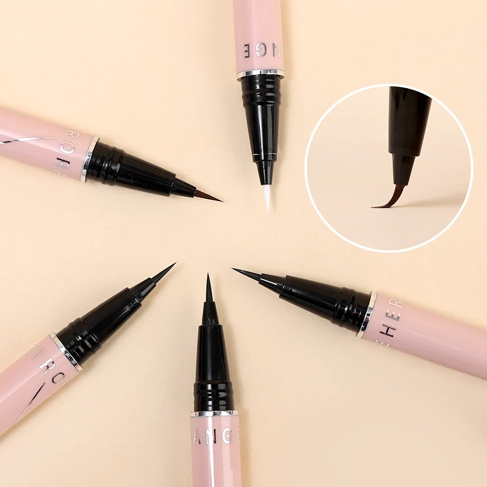 Eyeliner liquido bianco nero ultrasottile ad asciugatura rapida Eyeliner liscio impermeabile Long Last low Eyelash Pen cosmetici per il trucco delle donne