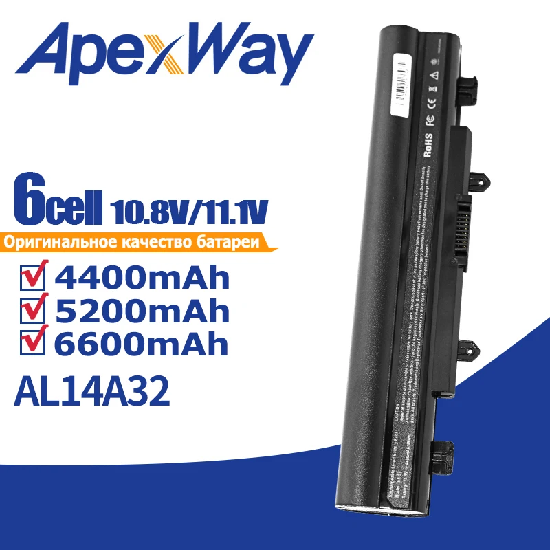 

Apexway AL14A32 Laptop Battery For Acer Aspire E14 E15 E5-411 E5-421 E5-471 E5-511 E5-551 E5-572 E1-571 E1-571G V3-472 V3-572