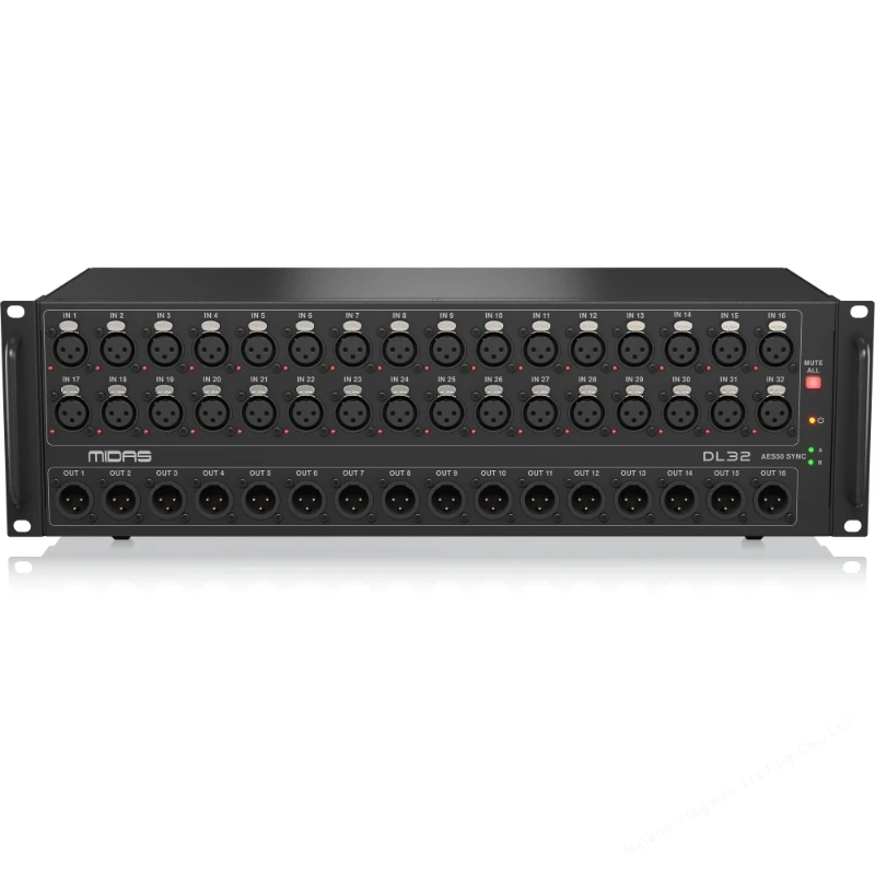 Midas DL32 32 Input, 16 Output Stage Box with 32 Midas Microphone Preamplifiers, ULTRANET and ADAT Interfaces
