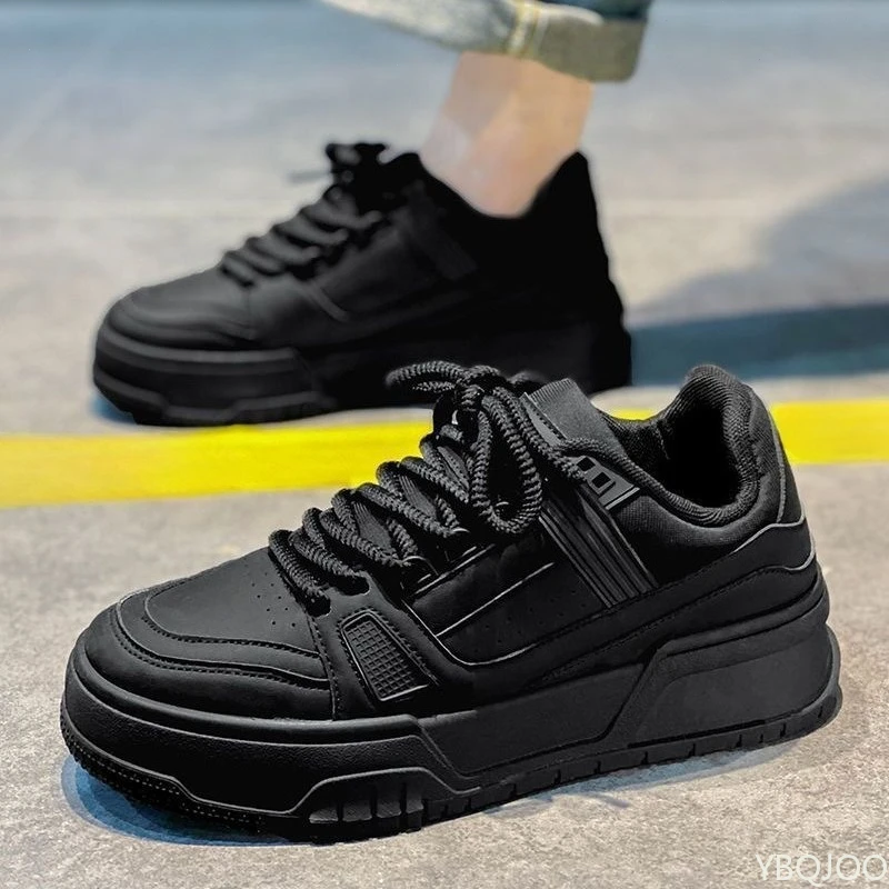 

Men's autumn new breathable wear-resistant shoes niche design versatile sports thick sole casual simple comfortable board shoes