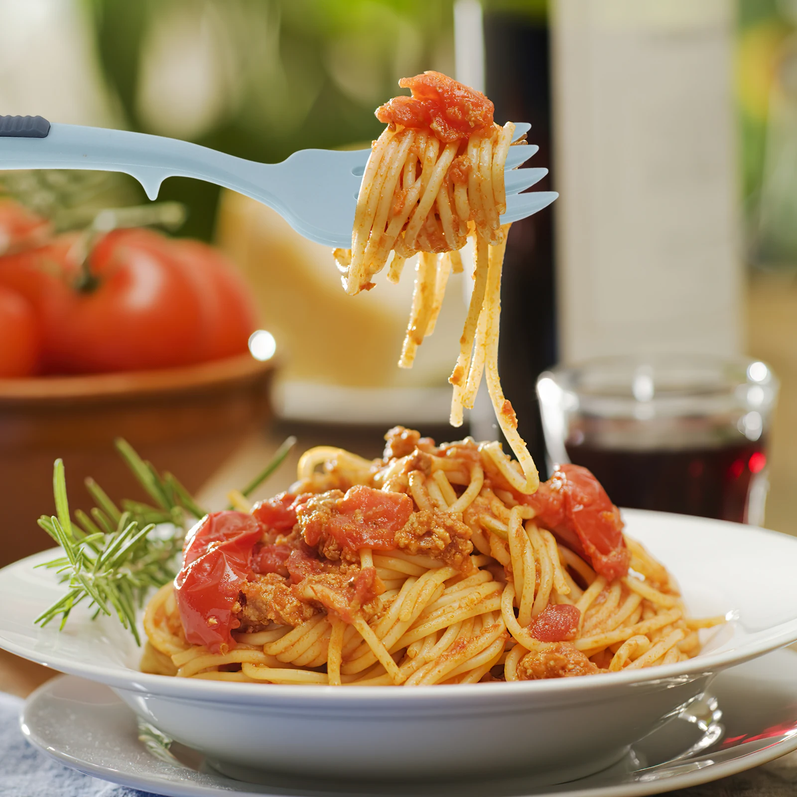 

Silicone Cooking Forks Salad Stirring Fork Kitchen Gadgets Large Flexible Spaghetti Fried Noodle Server Utensil Home