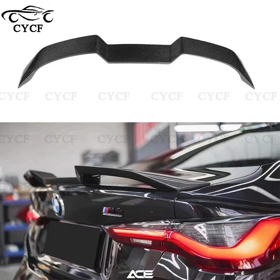 

For BMW M3 M4 G80 G82 2021 carbon fiber car trunk spoiler rear wing diffuser tail wing car accessories