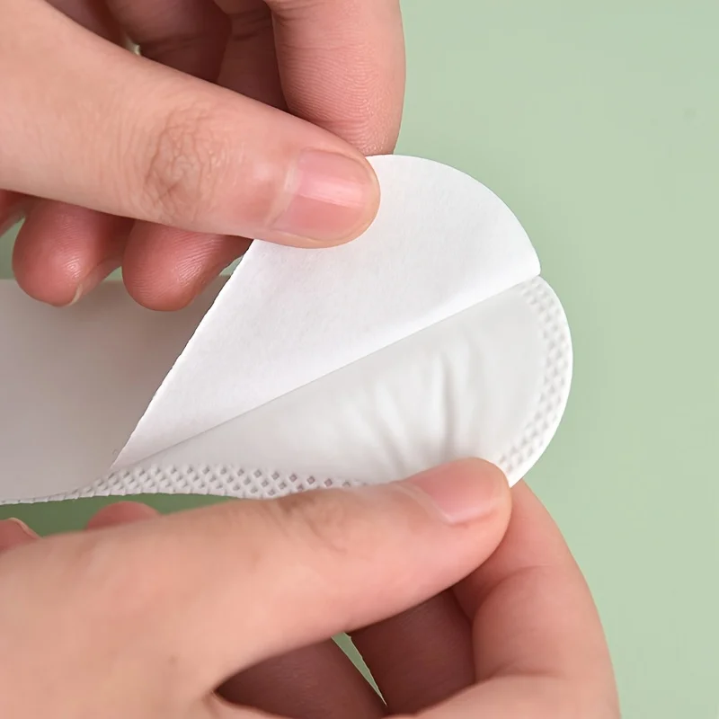 10pcs Hat sweat absorbing cleaning sticker Keep the hat clean and refreshing Invisible Hat Sweat Absorber Stickers Liner Bands S