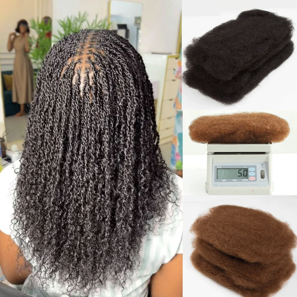 Lolely Dream Ultimate Kinky Bulk Human Hair for Protective Styling | Expertly Designed for Braids, Dreadlocks & Locs