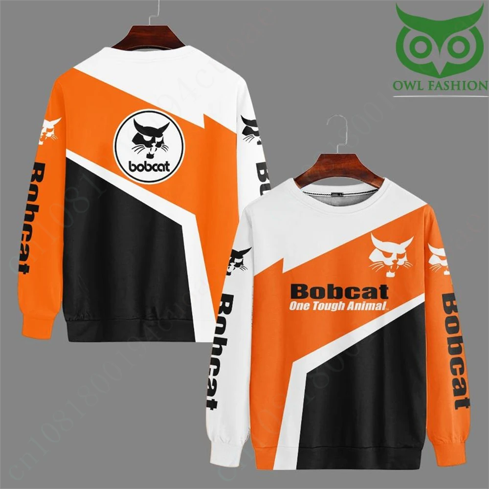 Bobcat T-shirts Unisex Clothing Harajuku O Neck Long Sleeve Casual T Shirt For Men Women Anime 3D Printing Oversized T-shirt