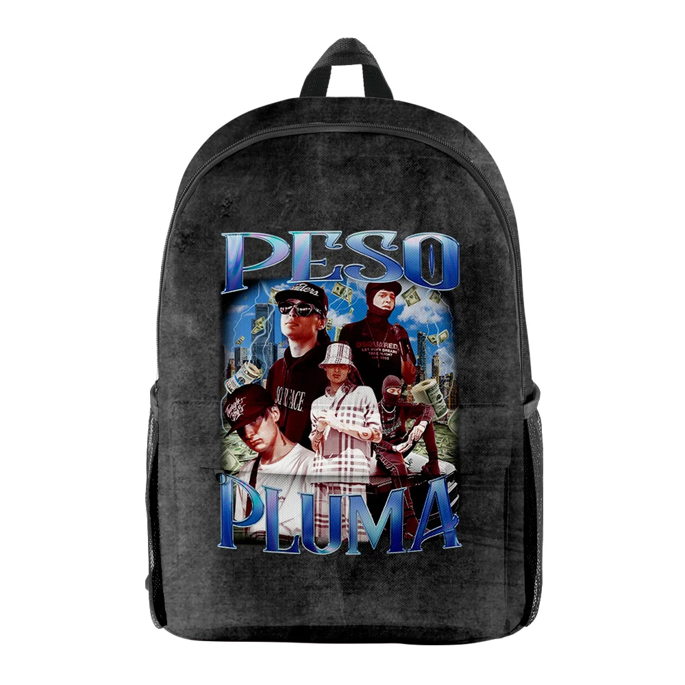 

Peso Pluma Backpack GÉNESIS Album Rapper Merch Print Oxford Cloth Travel Bag Backpack Adjustable Shoulder Strap Backpack