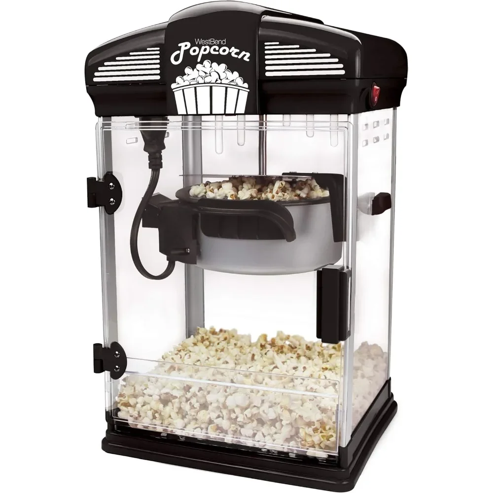 4Qt. Gourmet Popcorn Maker Machine with Nonstick Popcorns Kettle, Measuring Tool and Popcorn Scoop for Popcorn Machine