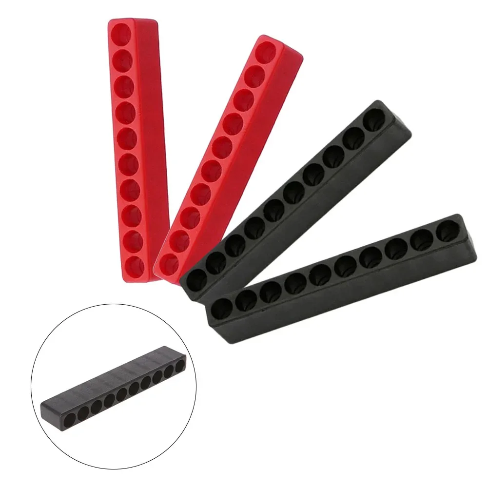 4pcs 10 Holes Screwdriver Bit Holder Soft Rubber Organizer 1/4 Inch Hex Screwdriver Head Drill Bit Stand Case Power Tool 2025 image 6