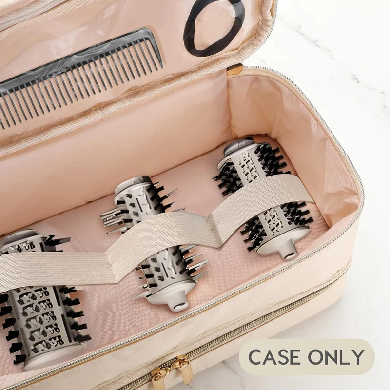 Carrying Case for Flex Style, Case Compatible with / Hair Dryer, Portable Double-Layer Travel Bag-A23R