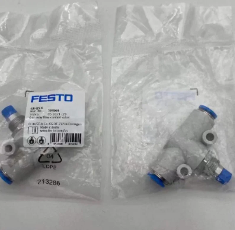 2PCS New Original FESTO One-way Throttle Valve GR-QS-3 193965 GR-QS-4 193967