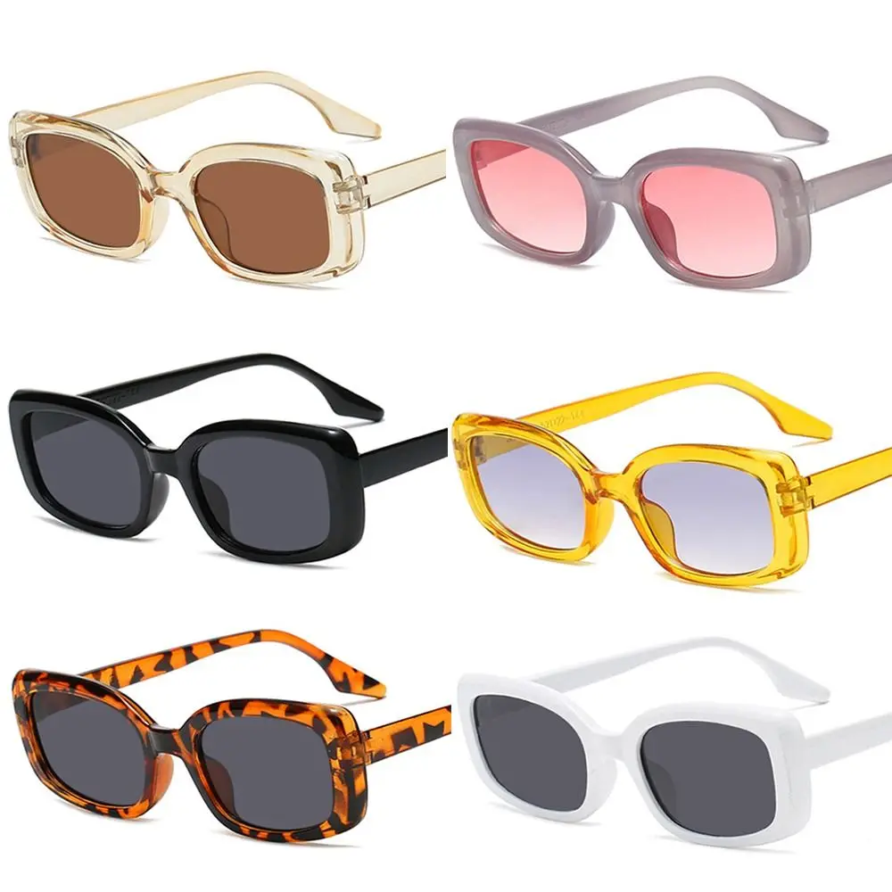 

Block Glare Small Frame Sunglasses Trendy Eye Protection Punk Black Shades Glasses High Definition Vision Eyewear Beach